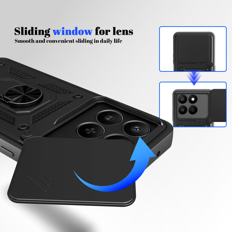 Husa Honor X5c Plus protectie camera Techsuit CamShield Series, roz