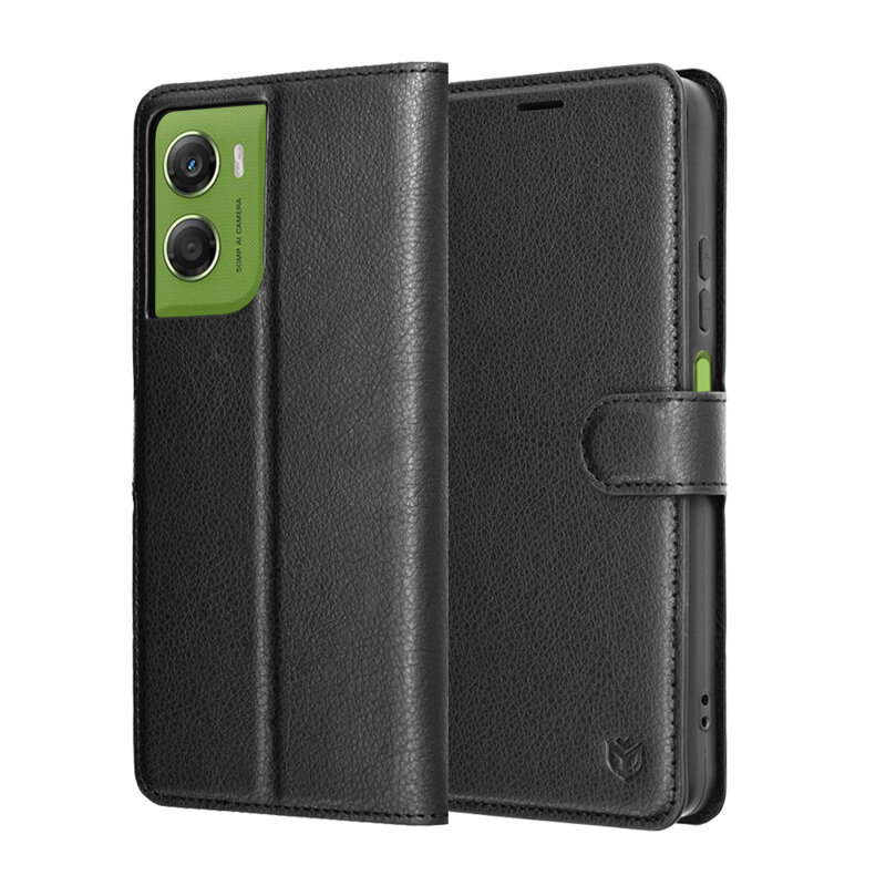 Husa Motorola Moto G06 Techsuit Leather Folio, negru
