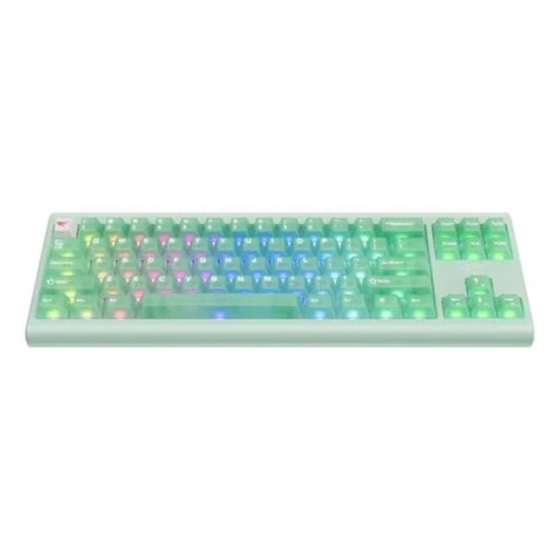 Tastatura gaming mecanica RGB Havit KB896L, 1.2m, verde