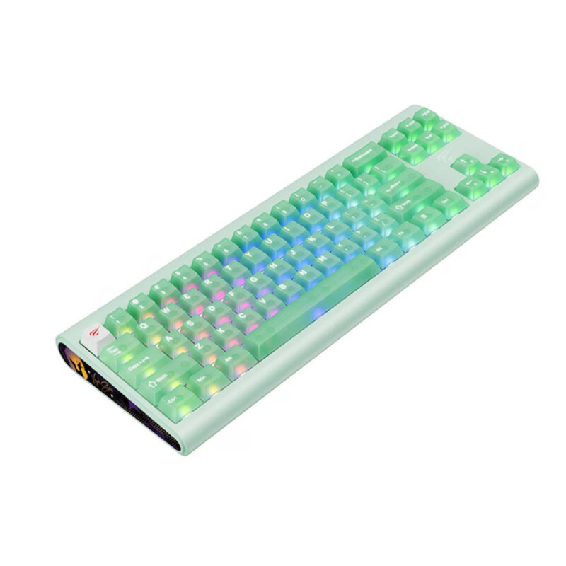 Tastatura gaming mecanica RGB Havit KB896L, 1.2m, verde