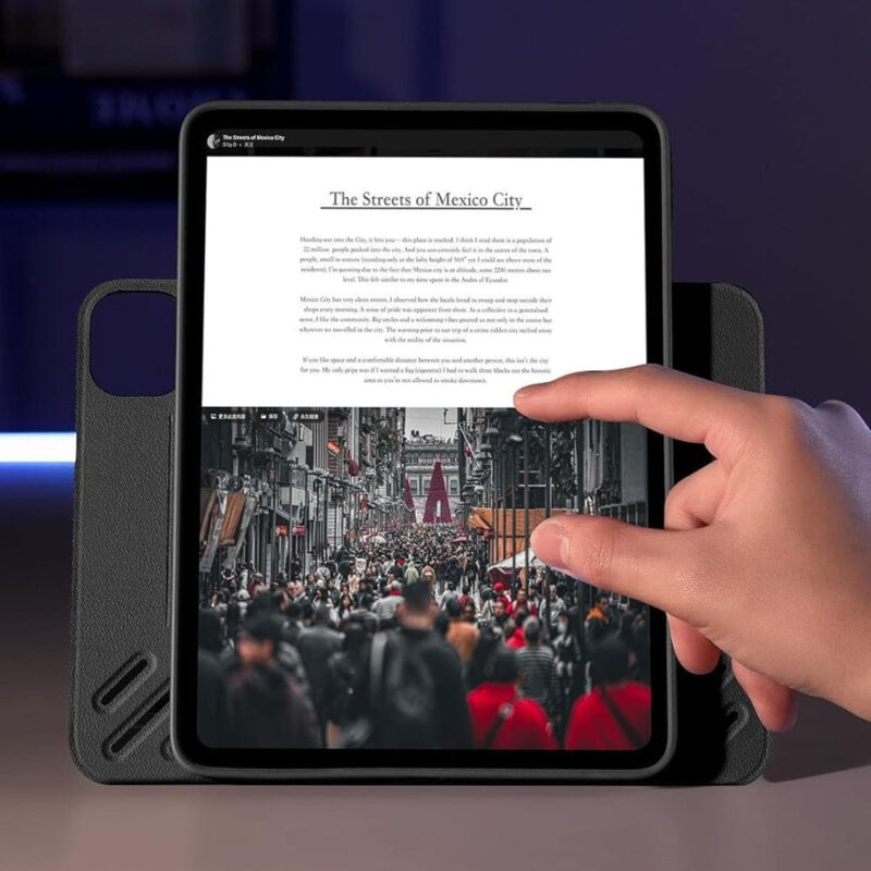 Husa iPad Pro 13 (2025) ESR Flip Hybrid Pen, negru