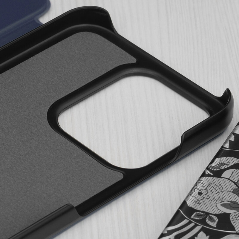 Husa Xiaomi Redmi 15C 4G Eco Leather View flip tip carte, albastru