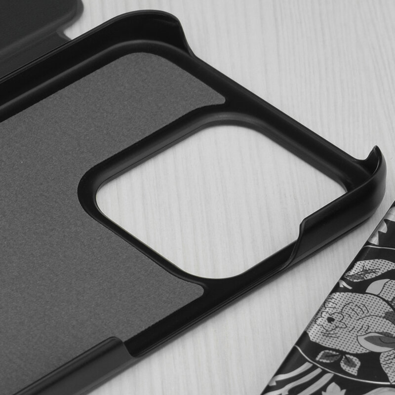 Husa Xiaomi Redmi 15C 5G Eco Leather View flip tip carte, negru