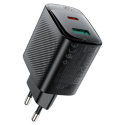 Incarcator GaN tip C Fast Charge Acefast A106, 45W, 3A, negru