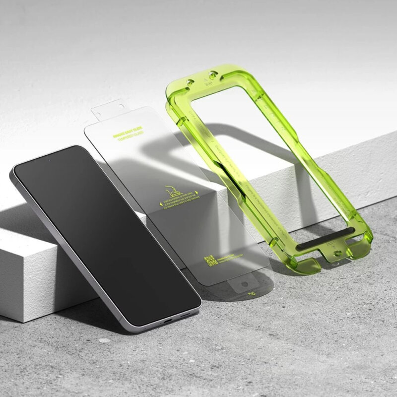 [Pachet 2x] Folie sticla Samsung Galaxy S25 FE Ringke Easy Slide Tempered Glass, transparenta