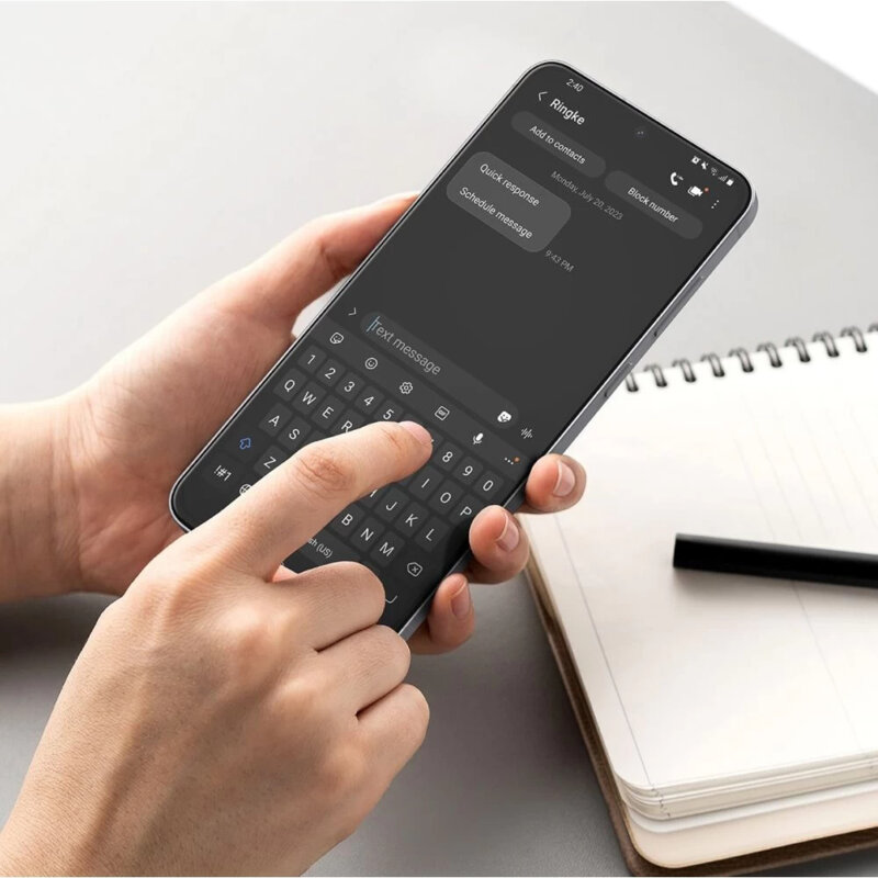 [Pachet 2x] Folie sticla Samsung Galaxy S25 FE Ringke Easy Slide Tempered Glass, transparenta