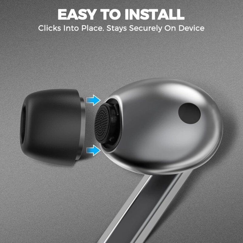 [Pachet 3x] Dopuri casti Samsung Galaxy Buds 3 Pro din silicon premium Techsuit ET3, alb