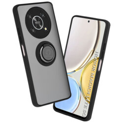Husa Honor Magic4 Lite Techsuit Glinth cu inel suport stand magnetic, negru
