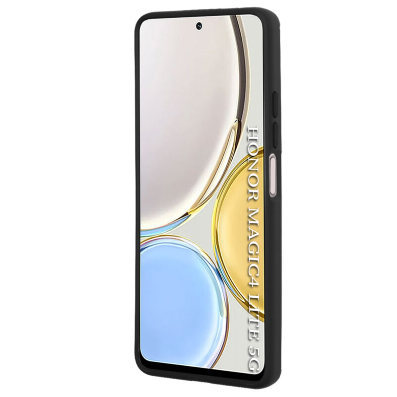 Husa Honor Magic4 Lite Techsuit Glinth cu inel suport stand magnetic, negru