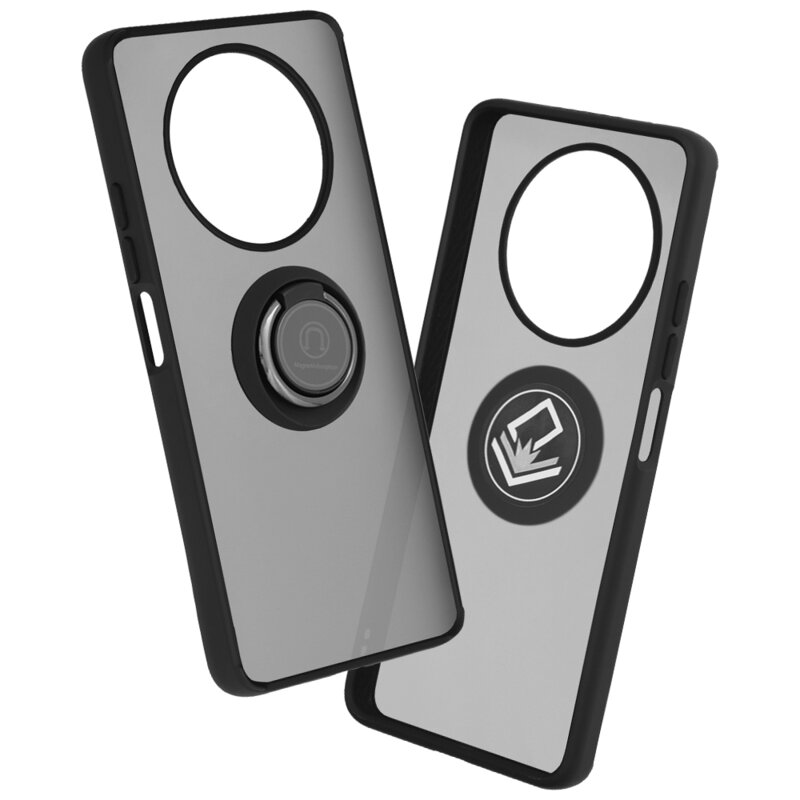 Husa Honor Magic4 Lite Techsuit Glinth cu inel suport stand magnetic, negru
