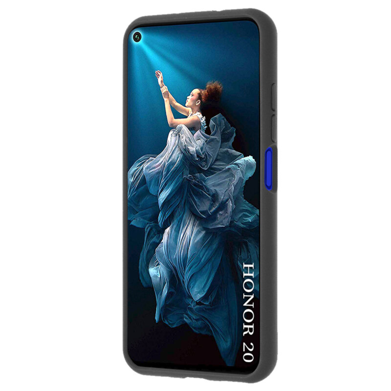 Husa Huawei Honor 20 Techsuit Glinth Cu Inel Suport Stand Magnetic - Negru