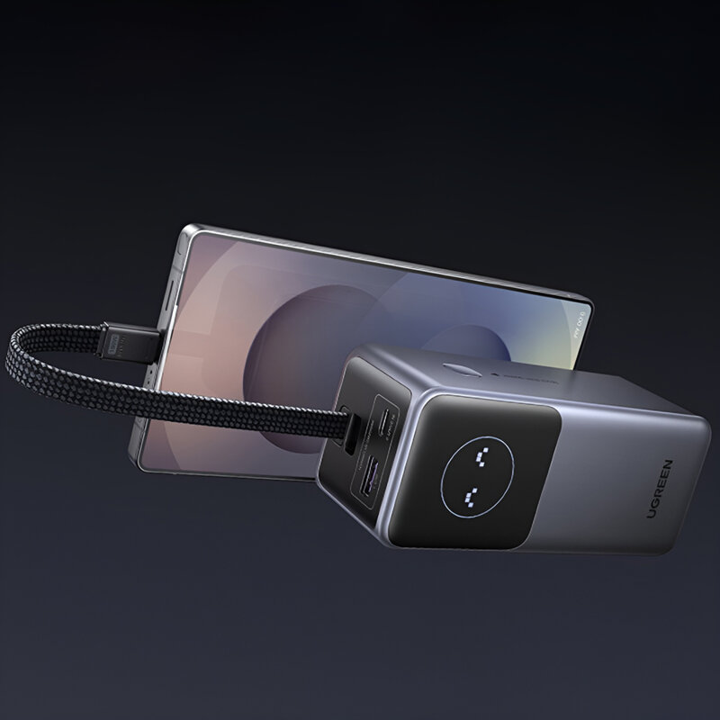 Baterie externa Fast Charge ecran LED, 20000mAh, 130W Ugreen, 55365B