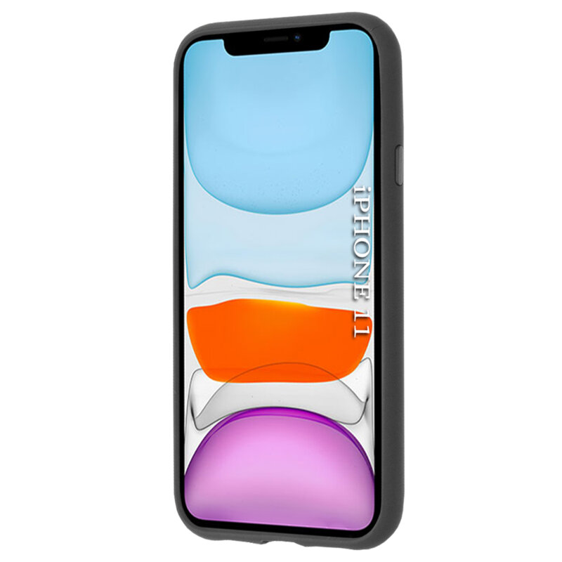 Husa iPhone 11 Techsuit Glinth cu inel suport stand magnetic, negru