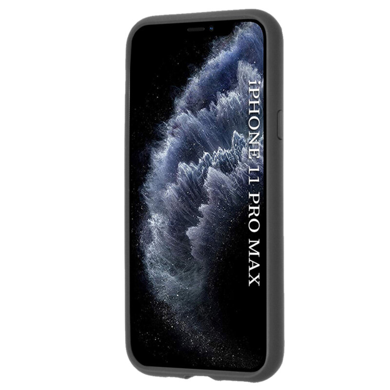 Husa iPhone 11 Pro Max Techsuit Glinth cu inel suport stand magnetic, negru