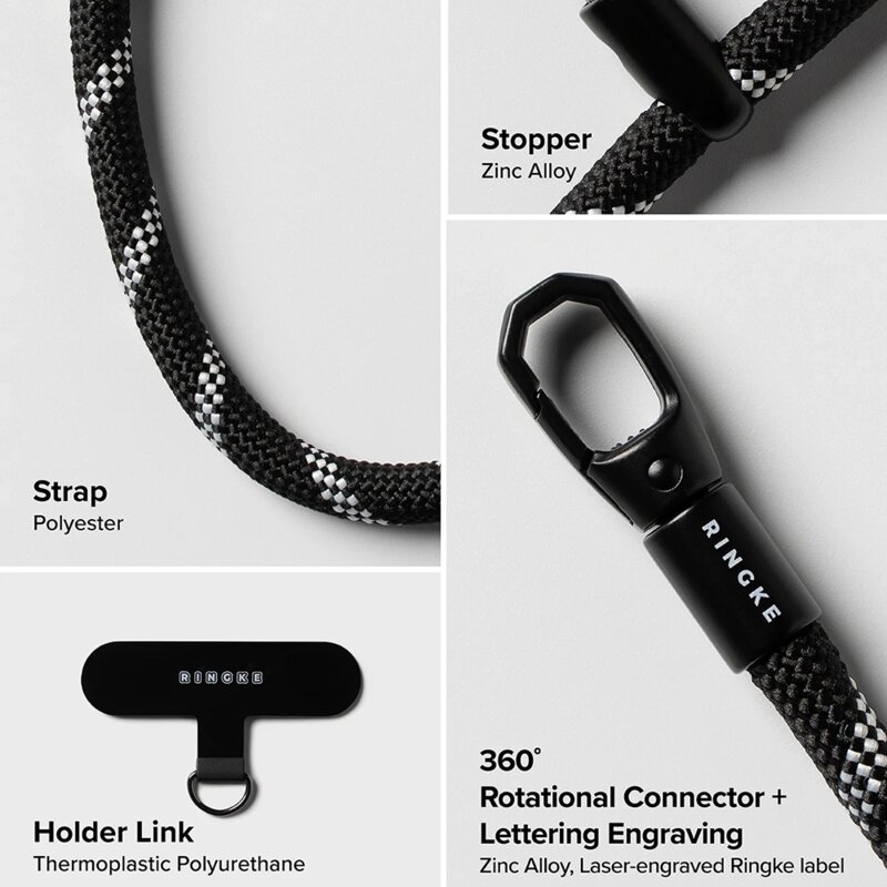 Snur, lanyard pentru telefon Ringke Link Flow P-Type, roz