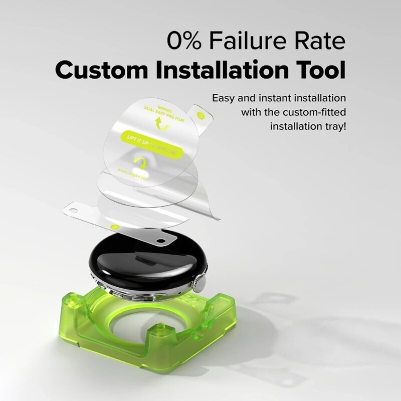 [Pachet 2x] Folie Google Pixel Watch 4 41mm Ringke Dual Easy Pro Film, transparenta