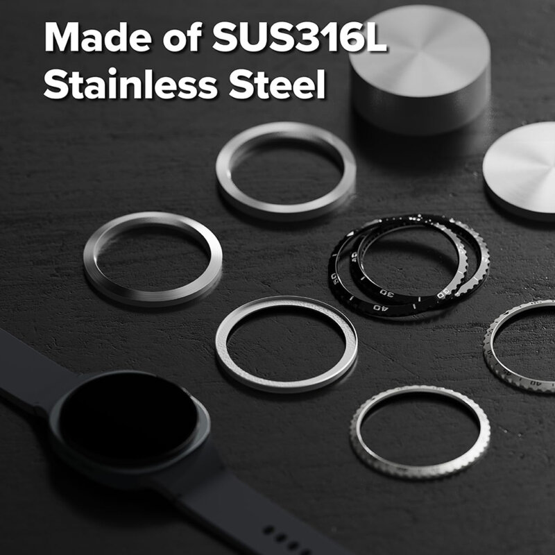 Rama Samsung Galaxy Watch8 Classic Ringke Inner Bezel Styling, argintiu