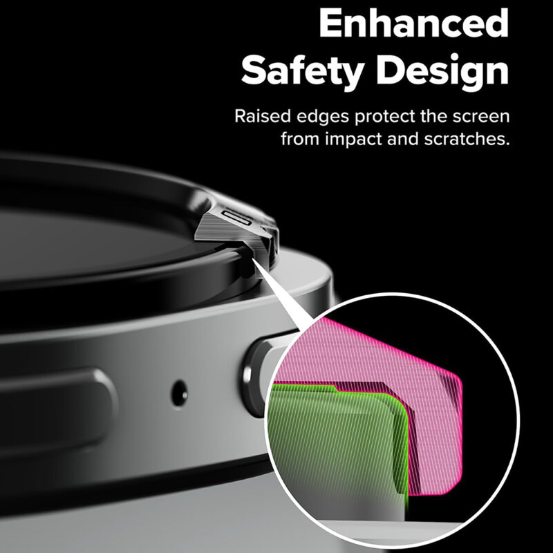 Rama Samsung Galaxy Watch8 Classic Ringke Inner Bezel Styling, argintiu