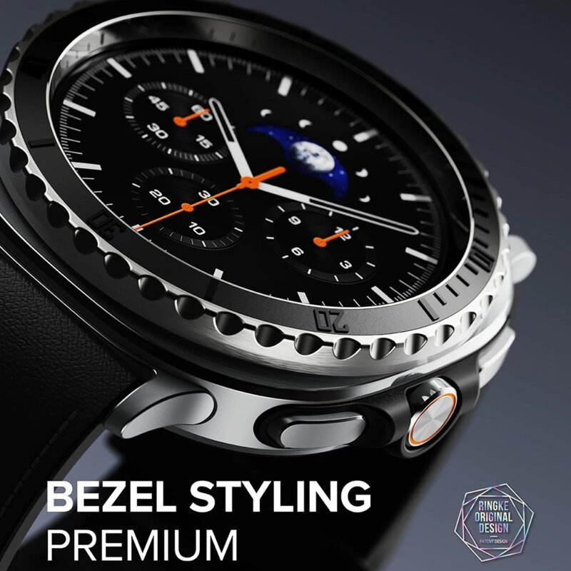 Rama Samsung Galaxy Watch8 Classic Ringke Premium Bezel Styling, negru