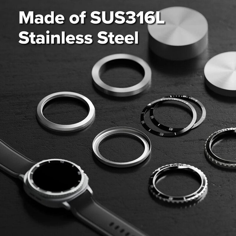 Rama Samsung Galaxy Watch8 Classic Ringke Premium Bezel Styling, negru