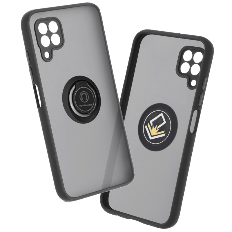Husa Huawei P40 Lite Techsuit Glinth cu inel suport stand magnetic, negru