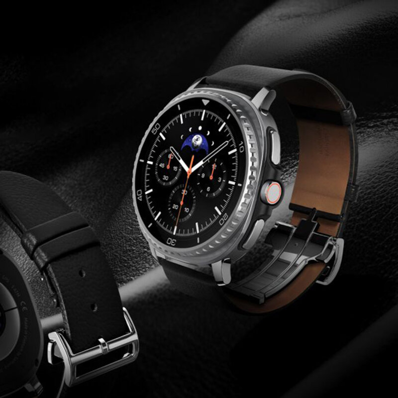 Curea Samsung Galaxy Watch8 Classic piele Spigen Enzo, negru