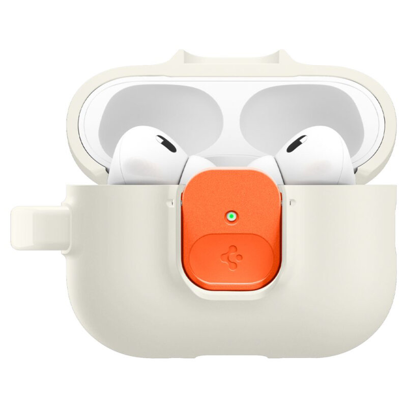 Husa Apple AirPods Pro 3 Spigen Nano Pop, holder, bej / portocaliu
