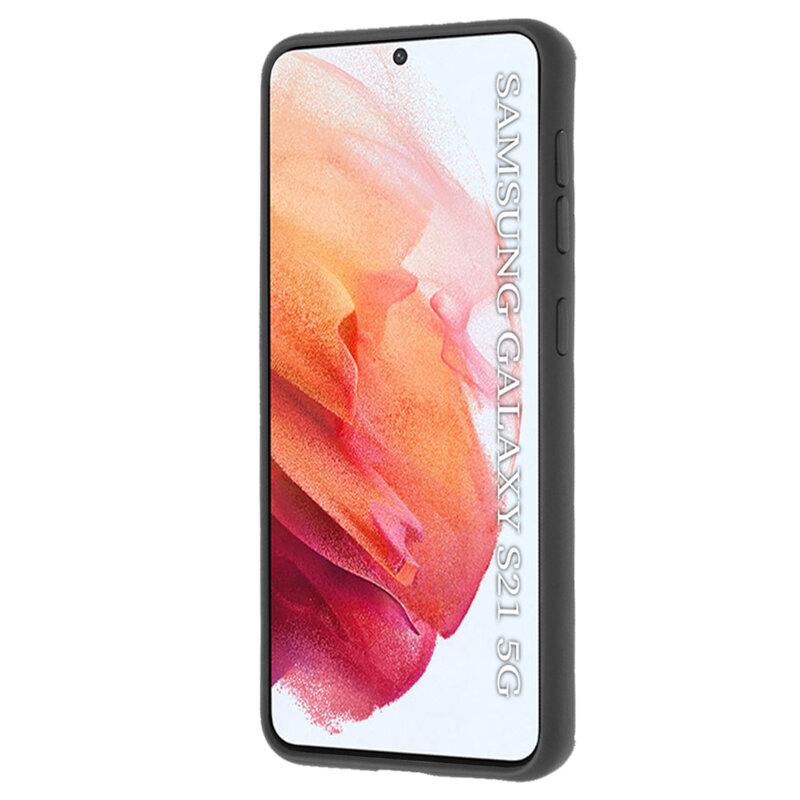 Husa Samsung Galaxy S21 5G Techsuit Glinth cu inel suport stand magnetic, negru