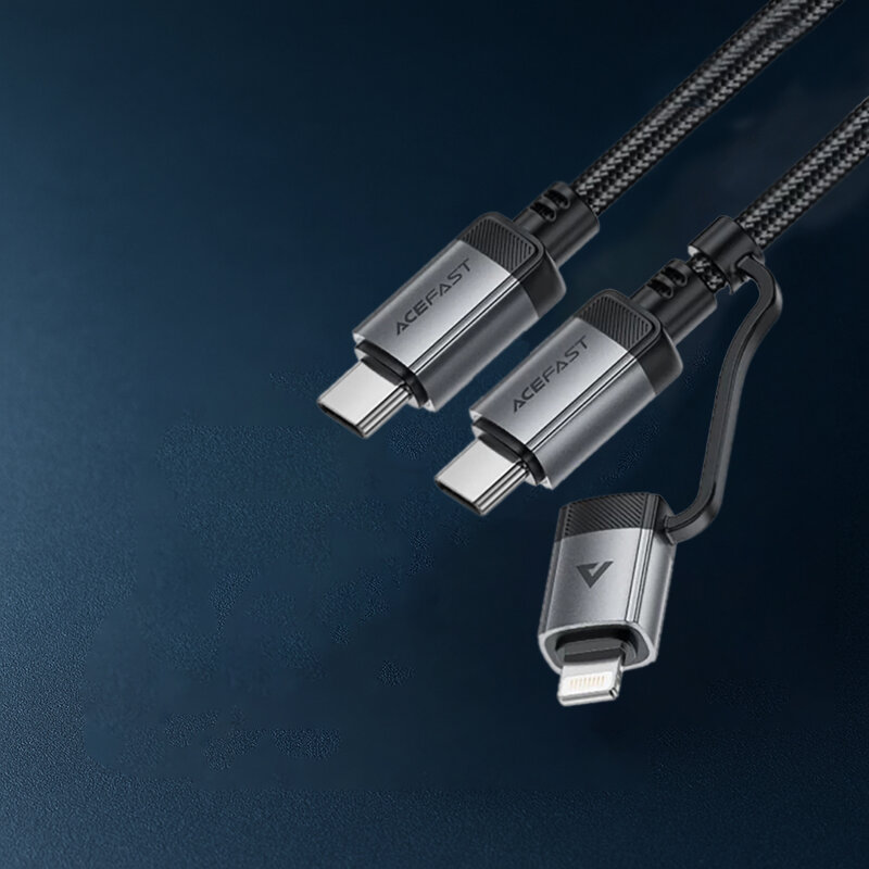 Cablu tip C la USB-C, Lightning, 60W Acefast, C20-01, 1.2m