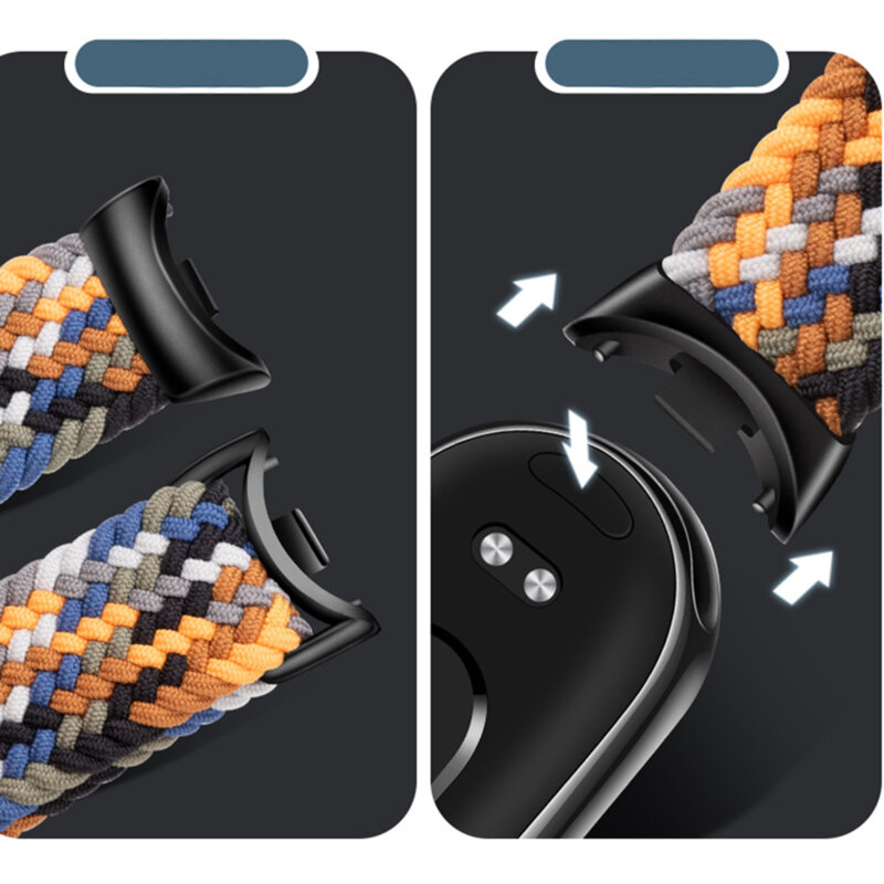 Curea Xiaomi Smart Band 10 Techsuit, roz pudra, W032