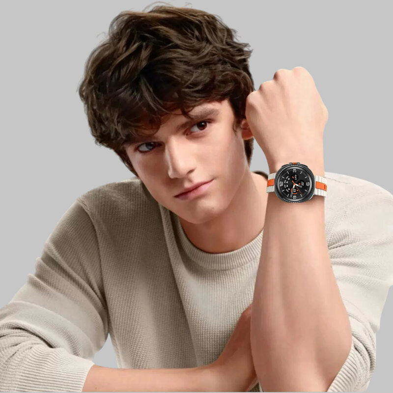 Curea Samsung Galaxy Watch8 Classic Techsuit, negru rugged, W078