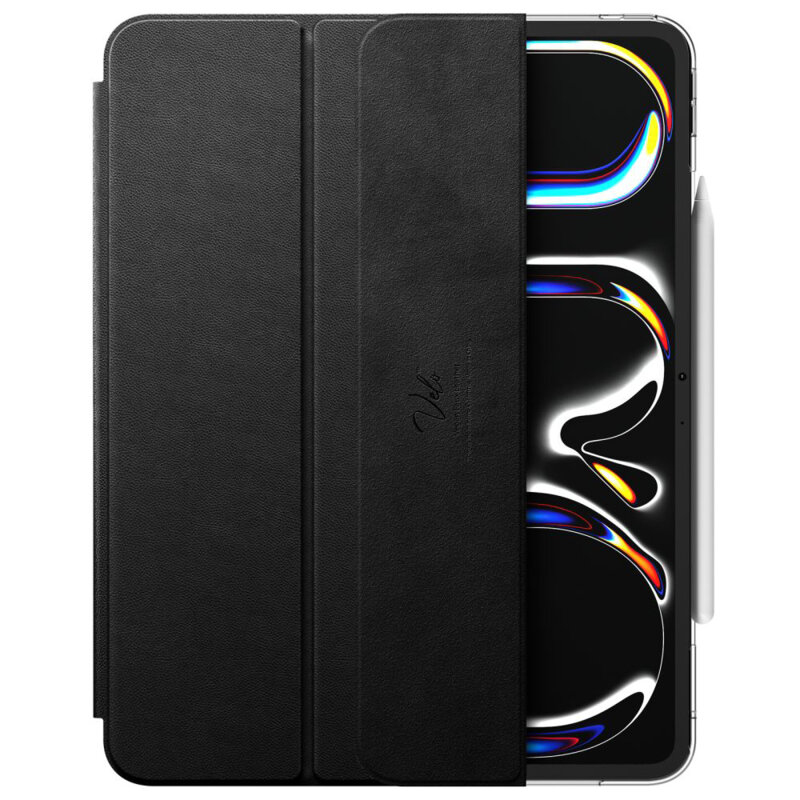 Husa iPad Pro 13 (2024) Spigen Liquid Air Folio, negru