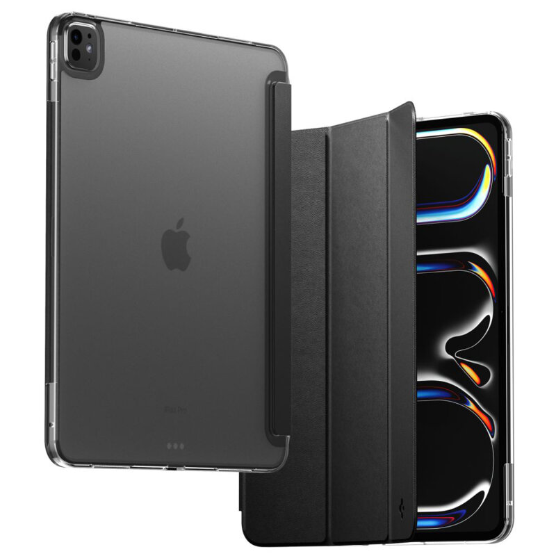 Husa iPad Pro 13 (2025) Spigen Liquid Air Folio, negru