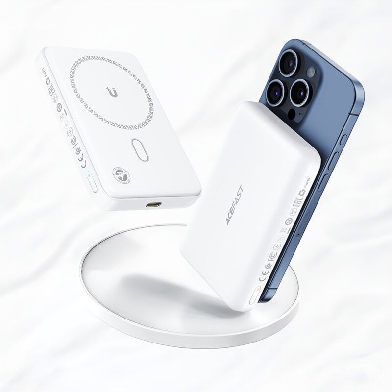 Power bank MagSafe 10000mAh, PD20W Acefast, alb, M26-10000