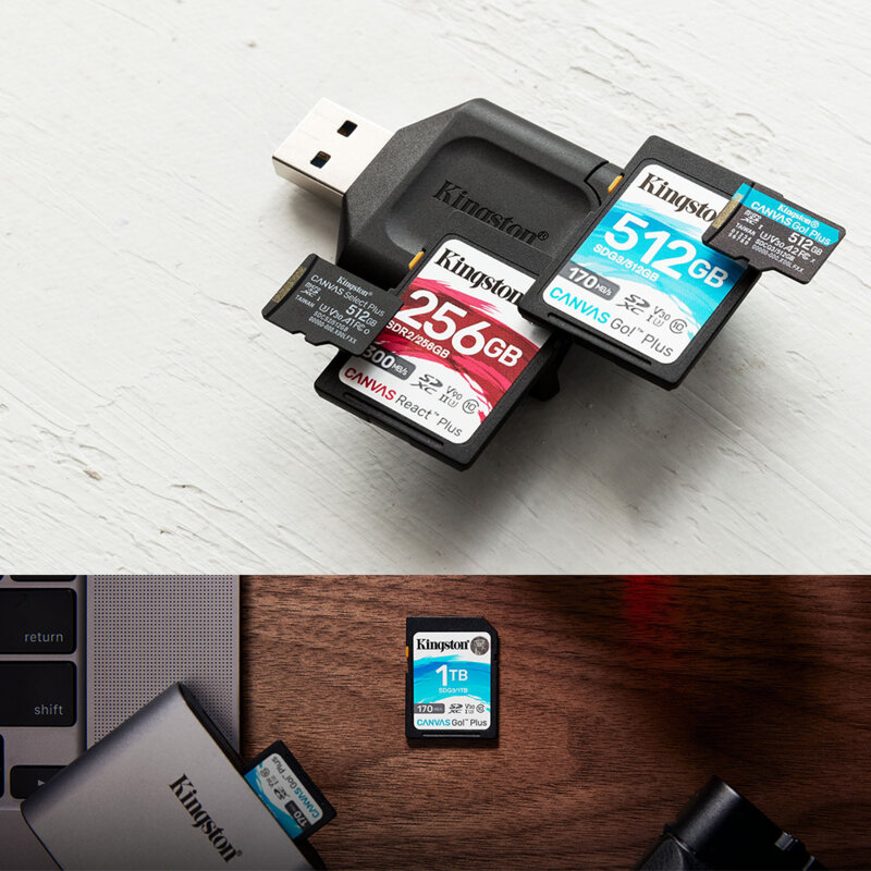 Memorie SDXC 256GB, Kingston Canvas Go Plus, SDG4/256GB