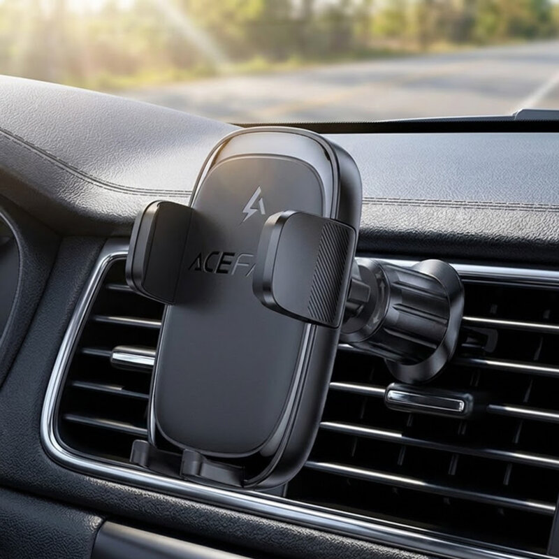 Suport auto cu incarcare wireless pentru telefon Acefast, D48