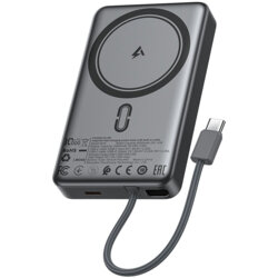 Power bank 10000mAh cu cablu integrat, 22.5W Acefast M18-20000