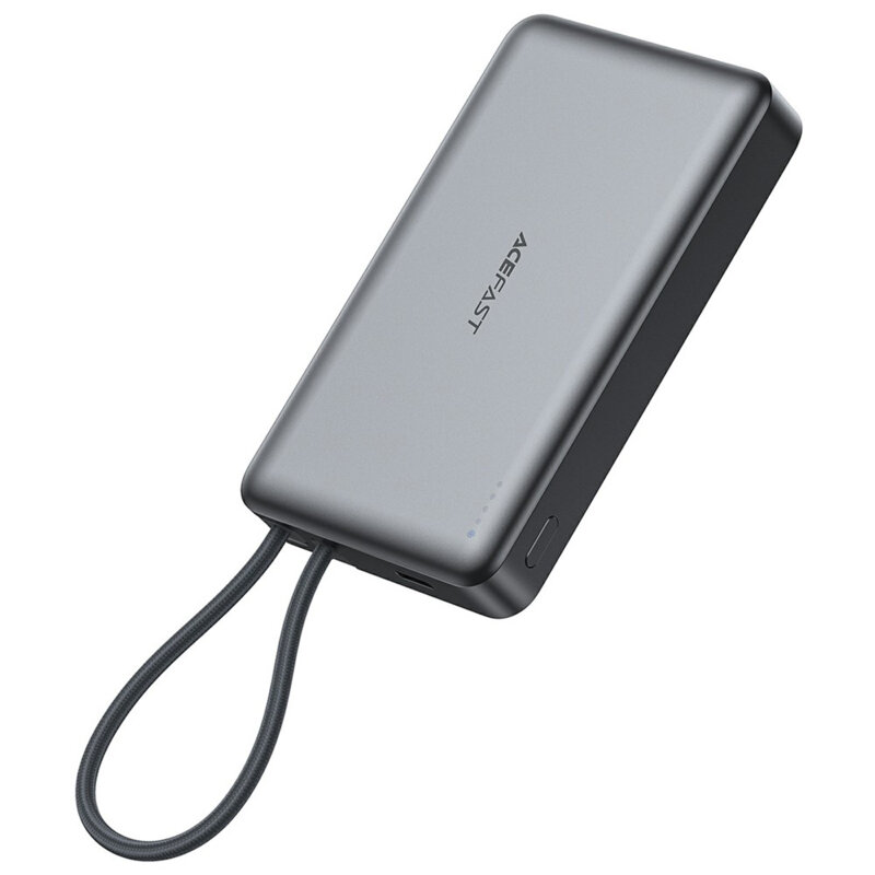 Power bank 10000mAh cu cablu integrat, 22.5W Acefast M18-20000