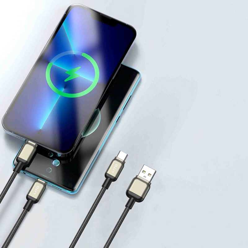Cablu de date Fast Charging USB la Type-C Lito, LD17