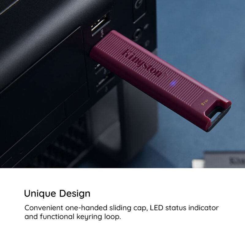 Stick Type-C 512GB Kingston DataTraveler Max, negru, DTMAX/512GB