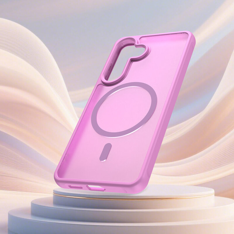 Husa Samsung Galaxy S26 Techsuit HaloFrost II MagSafe, roz