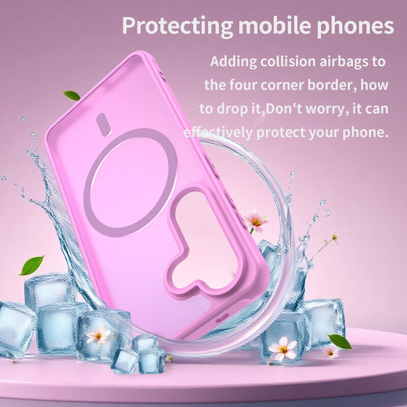 Husa Samsung Galaxy S26 Techsuit HaloFrost II MagSafe, roz