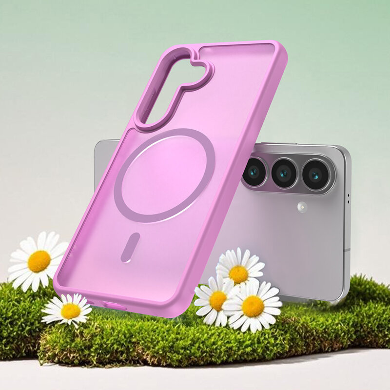 Husa Samsung Galaxy S26 Techsuit HaloFrost II MagSafe, roz