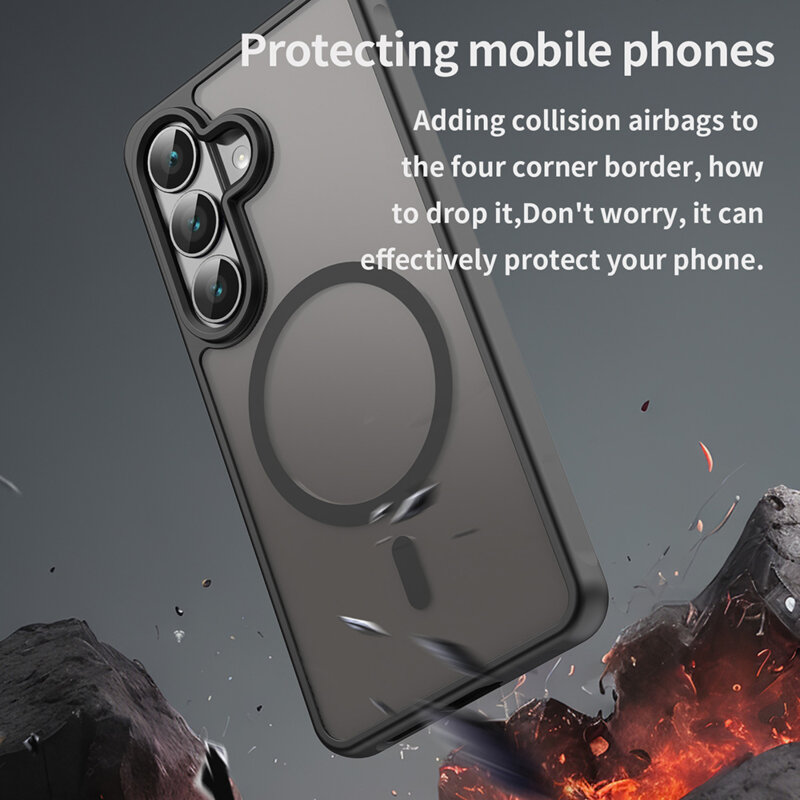 Husa Samsung Galaxy S26 Techsuit HaloFrost II MagSafe, negru