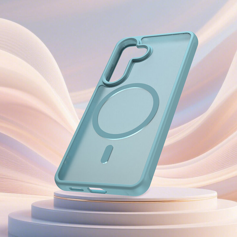 Husa Samsung Galaxy S26 Techsuit HaloFrost II MagSafe, verde menta