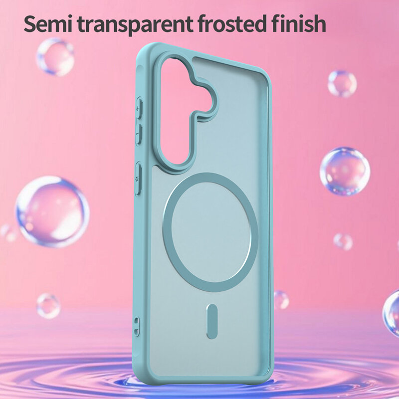 Husa Samsung Galaxy S26 Techsuit HaloFrost II MagSafe, verde menta