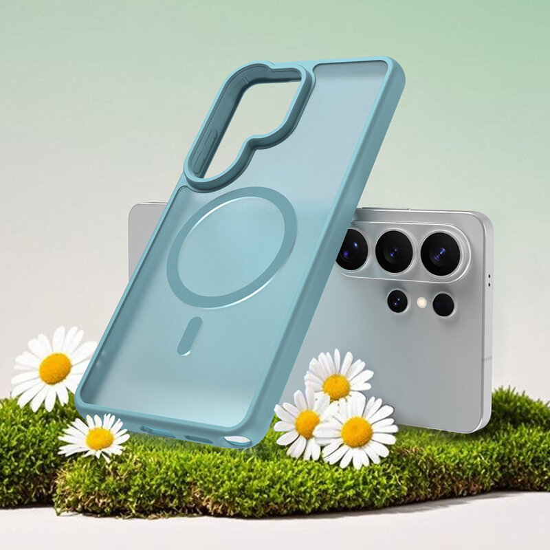 Husa Samsung Galaxy S26 Ultra Techsuit HaloFrost II MagSafe, verde menta