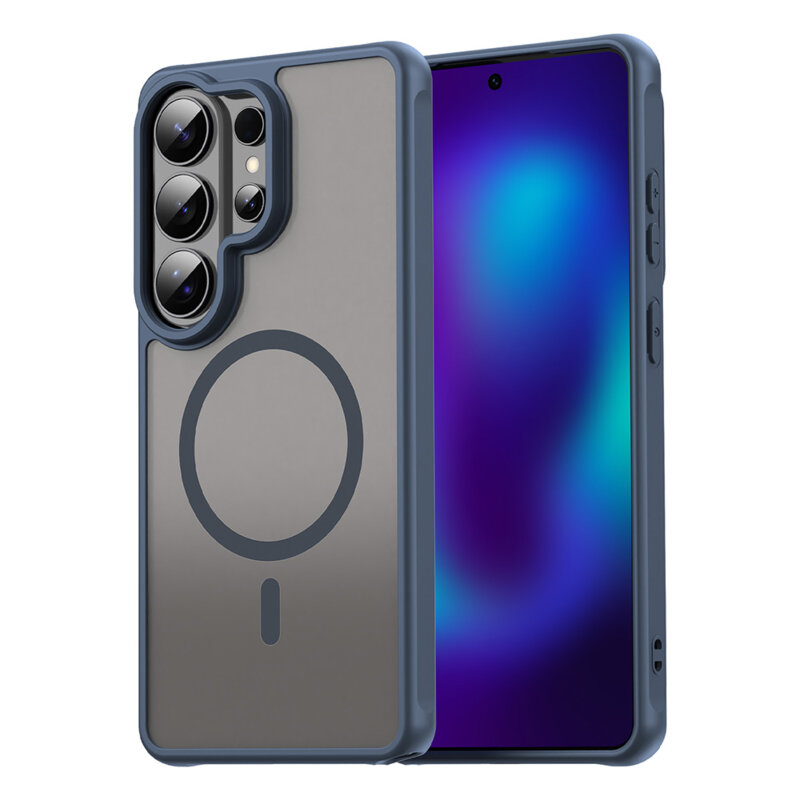 Husa Samsung Galaxy S26 Ultra Techsuit HaloFrost II MagSafe, bleumarin