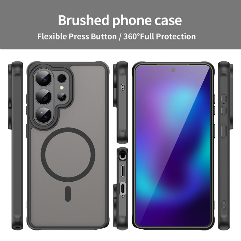 Husa Samsung Galaxy S26 Ultra Techsuit HaloFrost II MagSafe, negru