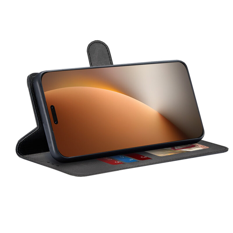 Husa 360 Honor Magic8 Pro Techsuit Diary Book, negru